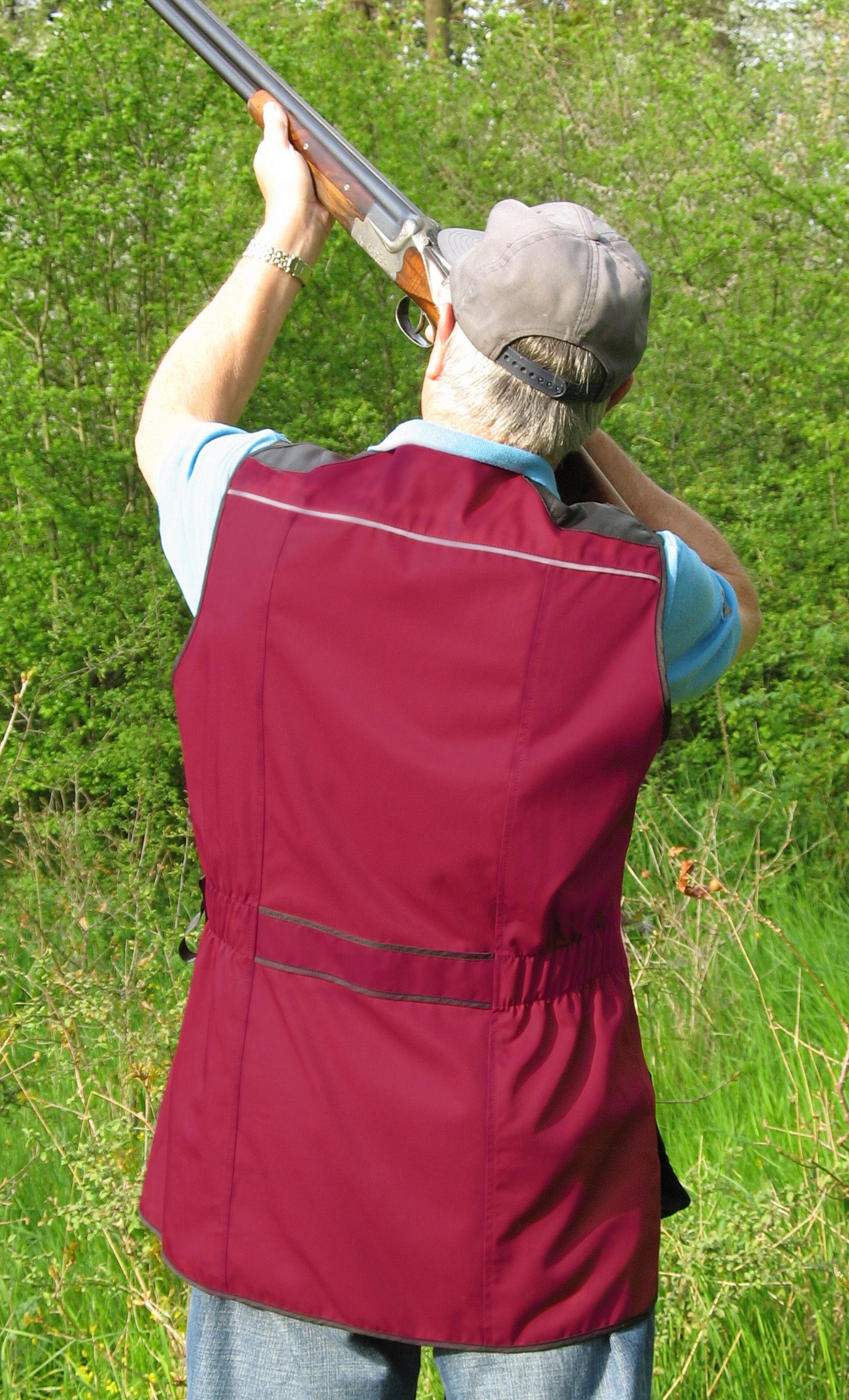 Gents Shooting Vest Burgundy