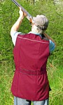 Gents shooting vest - Burgundy